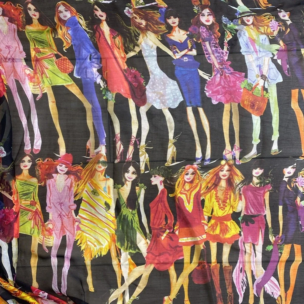 HUGE Ltd Ed. Henri Bendel Izak Girls Scarf‎ Dress